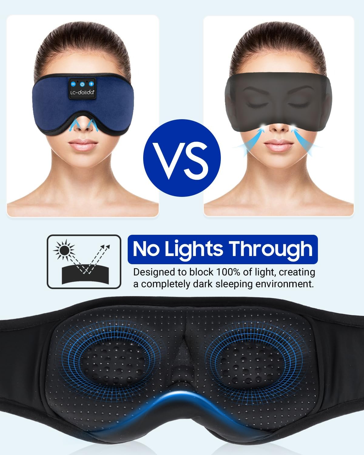 3D Sleep Mask Headphones